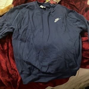 Blue Nike crew neck